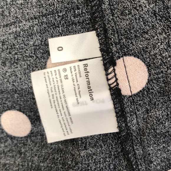 $278 reformation creed polka dot dress size 0 - Picture 10 of 10